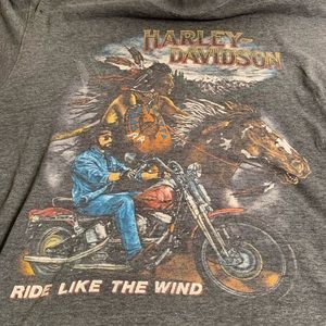 Vintage Harley Davidson ride like the wind Tshirt